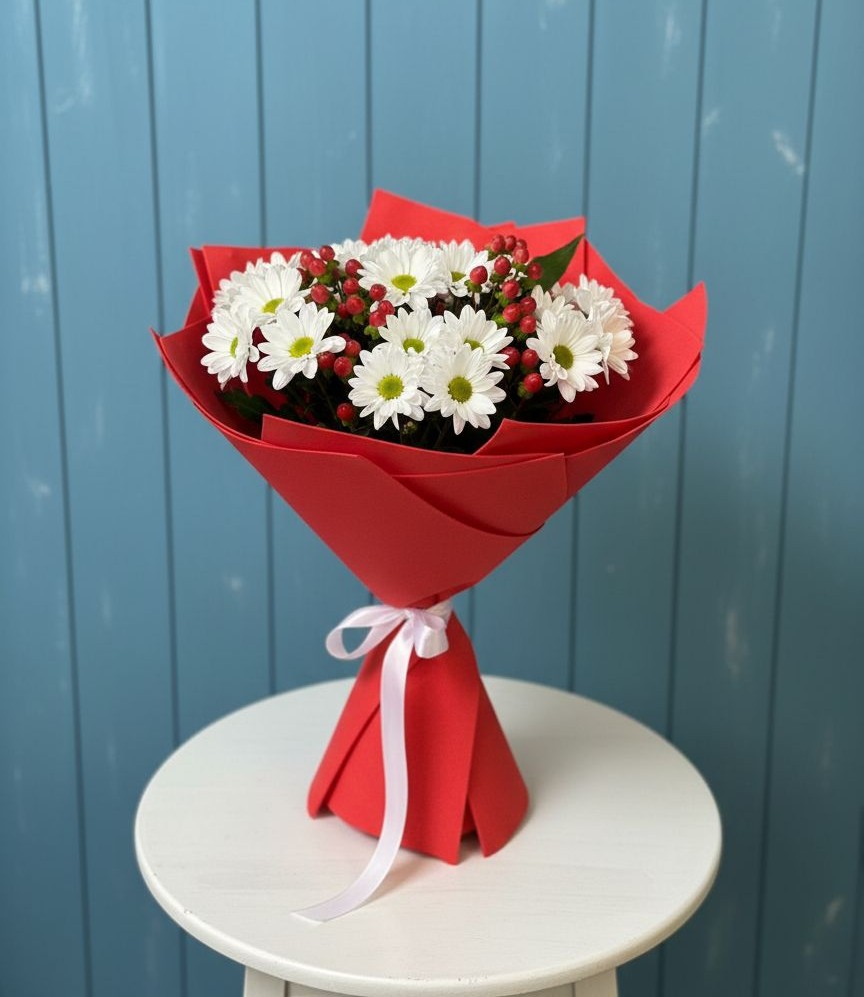 Букет цветов из: Хризантемы в Сычево