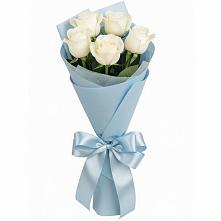 Букет 5 Белых роз Проуд #REPLACE_PRED# Сычево