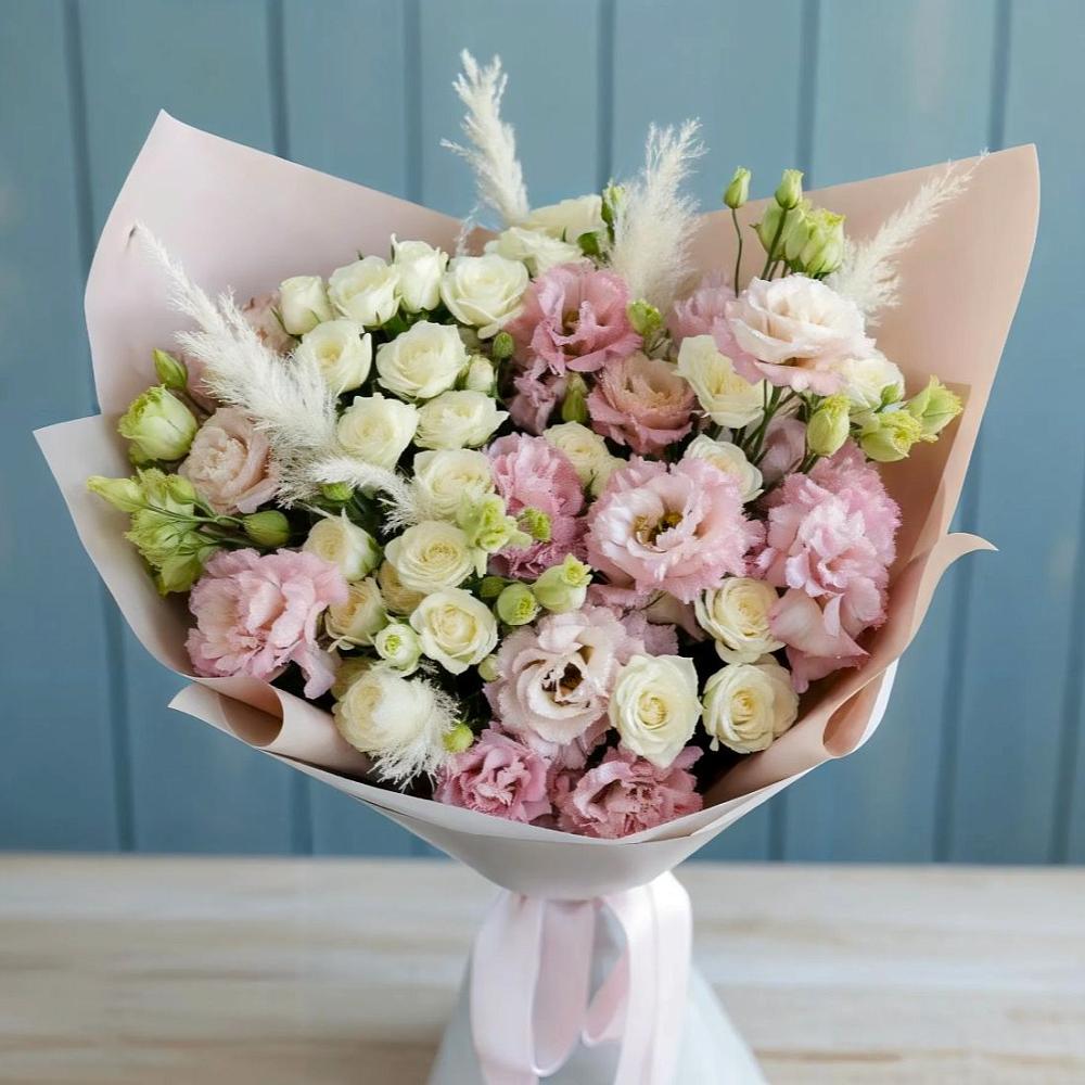 Букет цветов из: Альстромерии и Розы в Сычево