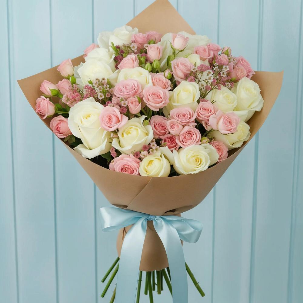 Букет цветов из: Розы в Сычево