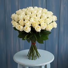 Букет 51 Белая роза Эдлесс Лав #REPLACE_PRED# Сычево