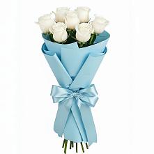 Букет 7 белых роз Проуд #REPLACE_PRED# Сычево