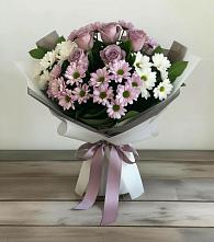 Букет цветов из:  Хризантемы и Розы в Сычево