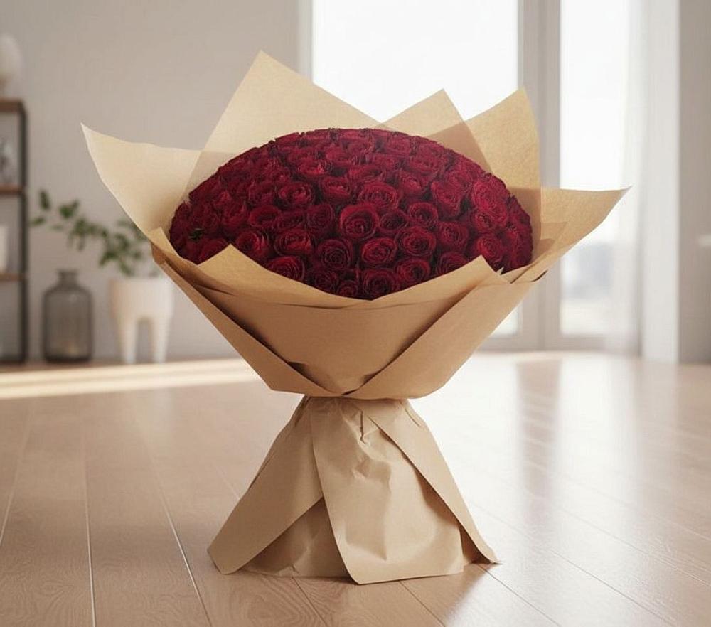 Букет 101 Красная роза в Сычево
