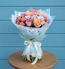 Букет цветов из:  Хризантемы и Розы в Сычево