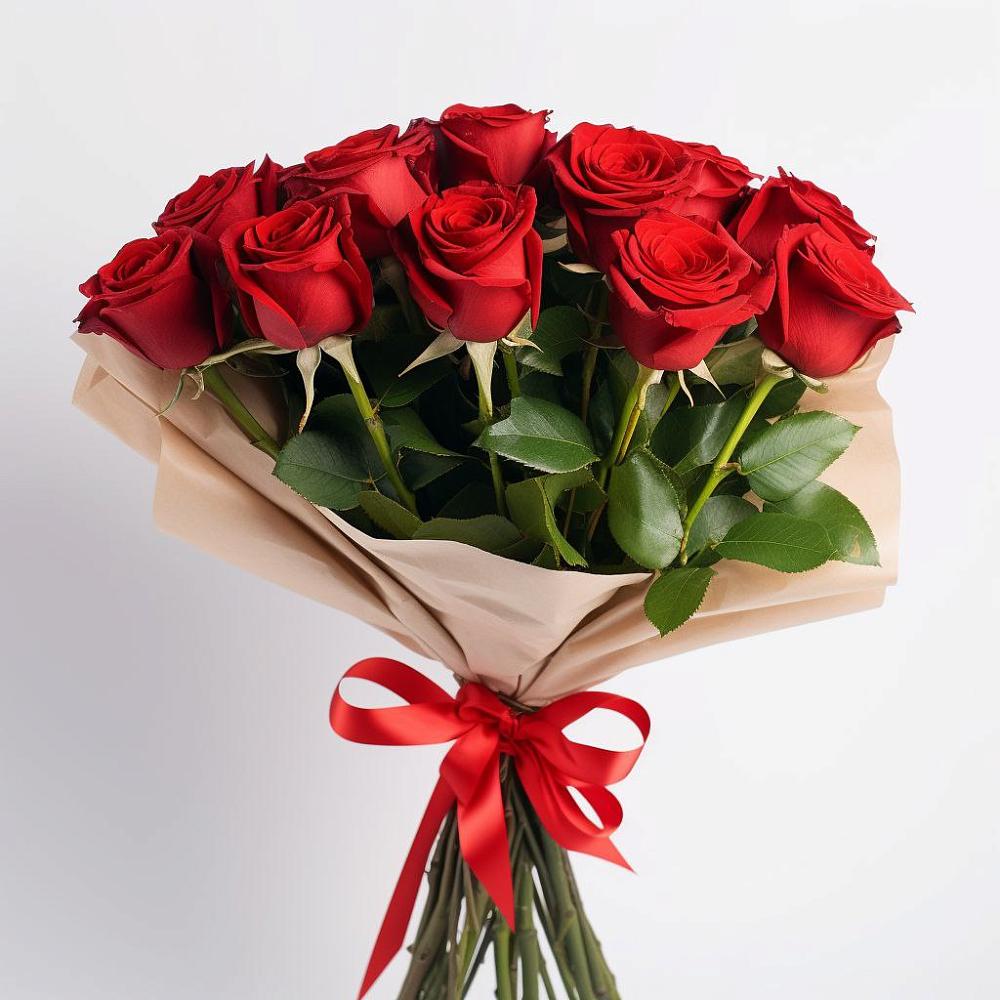 Букет 11 Красных роз Эдлесс Лав в Сычево